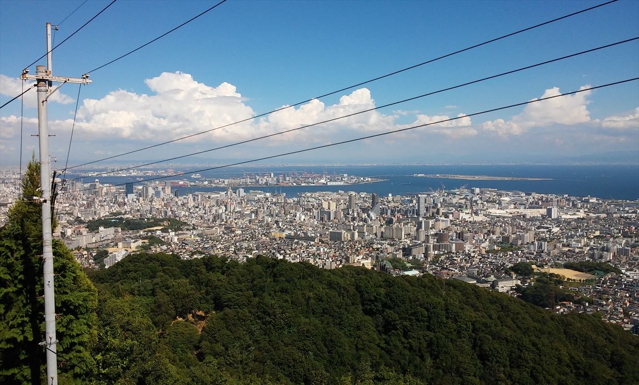 高取山から神戸市内・神戸湾の眺め(イメージ)