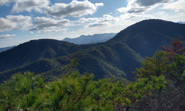 夏栗山(左)と黒頭峰(右)(イメージ)