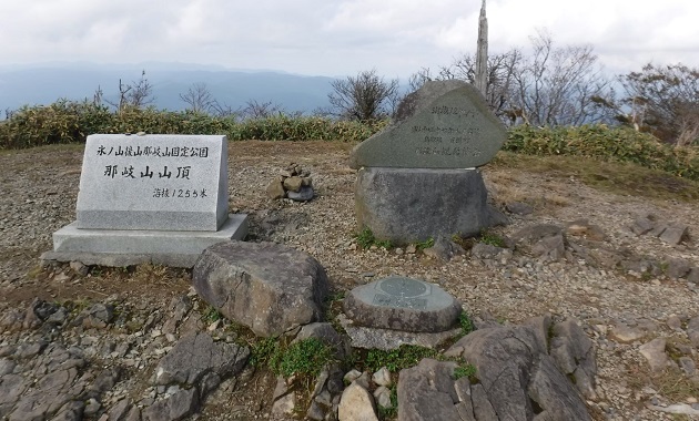 那岐山山頂の標識(イメージ)